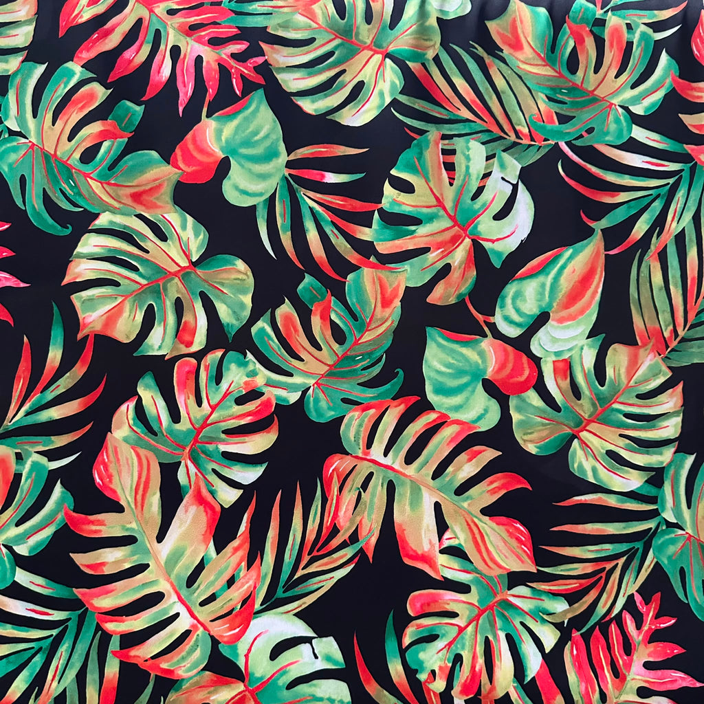 Poly Satin Maza Printed Fabric | Premium Polynesian Print Polyester Fabric