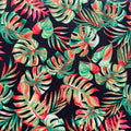 Poly Satin Maza Printed Fabric | Premium Polynesian Print Polyester Fabric