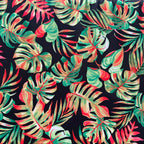 Poly Satin Maza Printed Fabric | Premium Polynesian Print Polyester Fabric