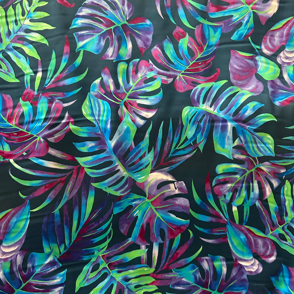 Poly Satin Maza Printed Fabric | Premium Polynesian Print Polyester Fabric