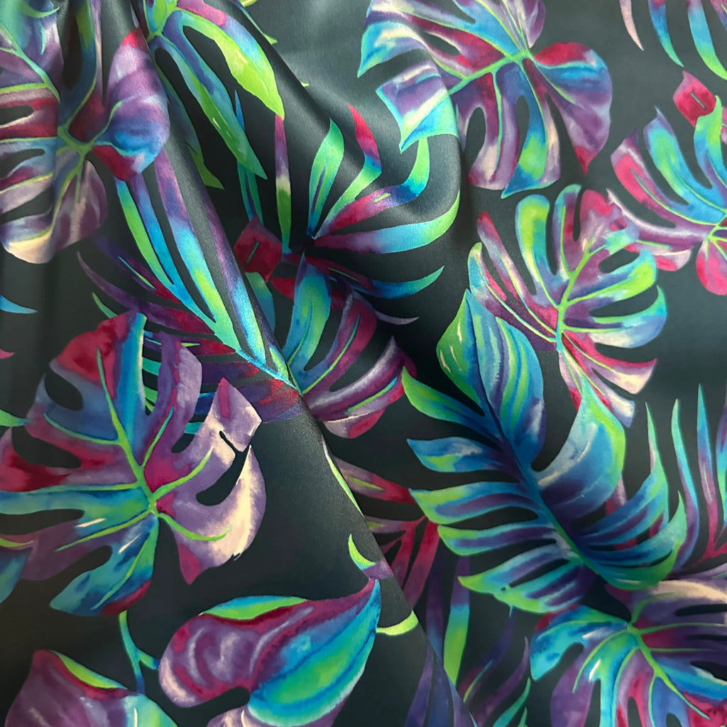Poly Satin Maza Printed Fabric | Premium Polynesian Print Polyester Fabric