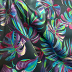 Poly Satin Maza Printed Fabric | Premium Polynesian Print Polyester Fabric