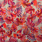 Poly Satin Maza Printed Fabric | Premium Polynesian Print Polyester Fabric