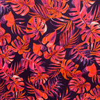 Poly Satin Maza Printed Fabric | Premium Polynesian Print Polyester Fabric
