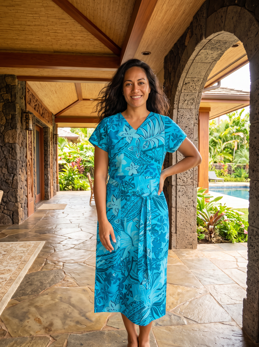 Pua Printed Ladies Dress
