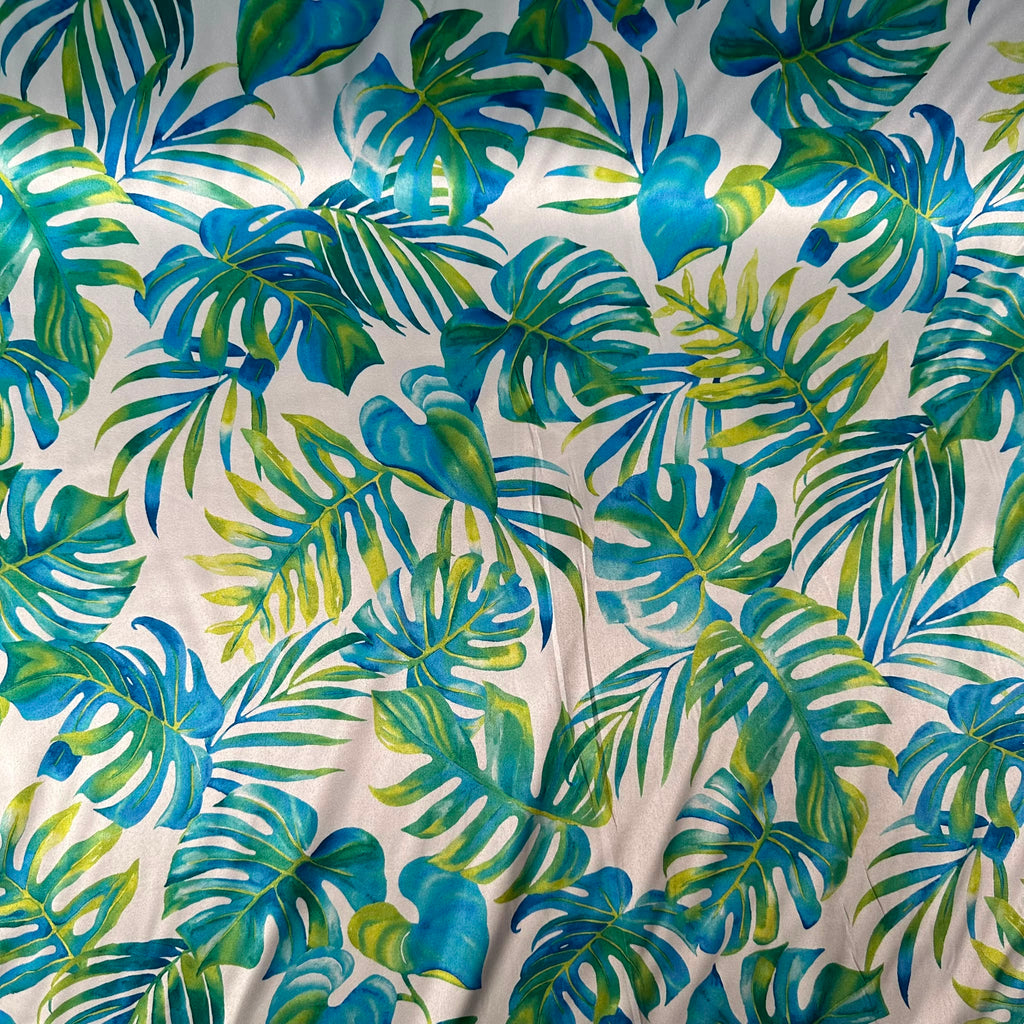 Poly Satin Maza Printed Fabric | Premium Polynesian Print Polyester Fabric
