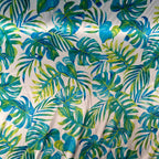 Poly Satin Maza Printed Fabric | Premium Polynesian Print Polyester Fabric