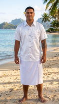 100% POLY SATIN PRINTED MENS S/S SHIRT