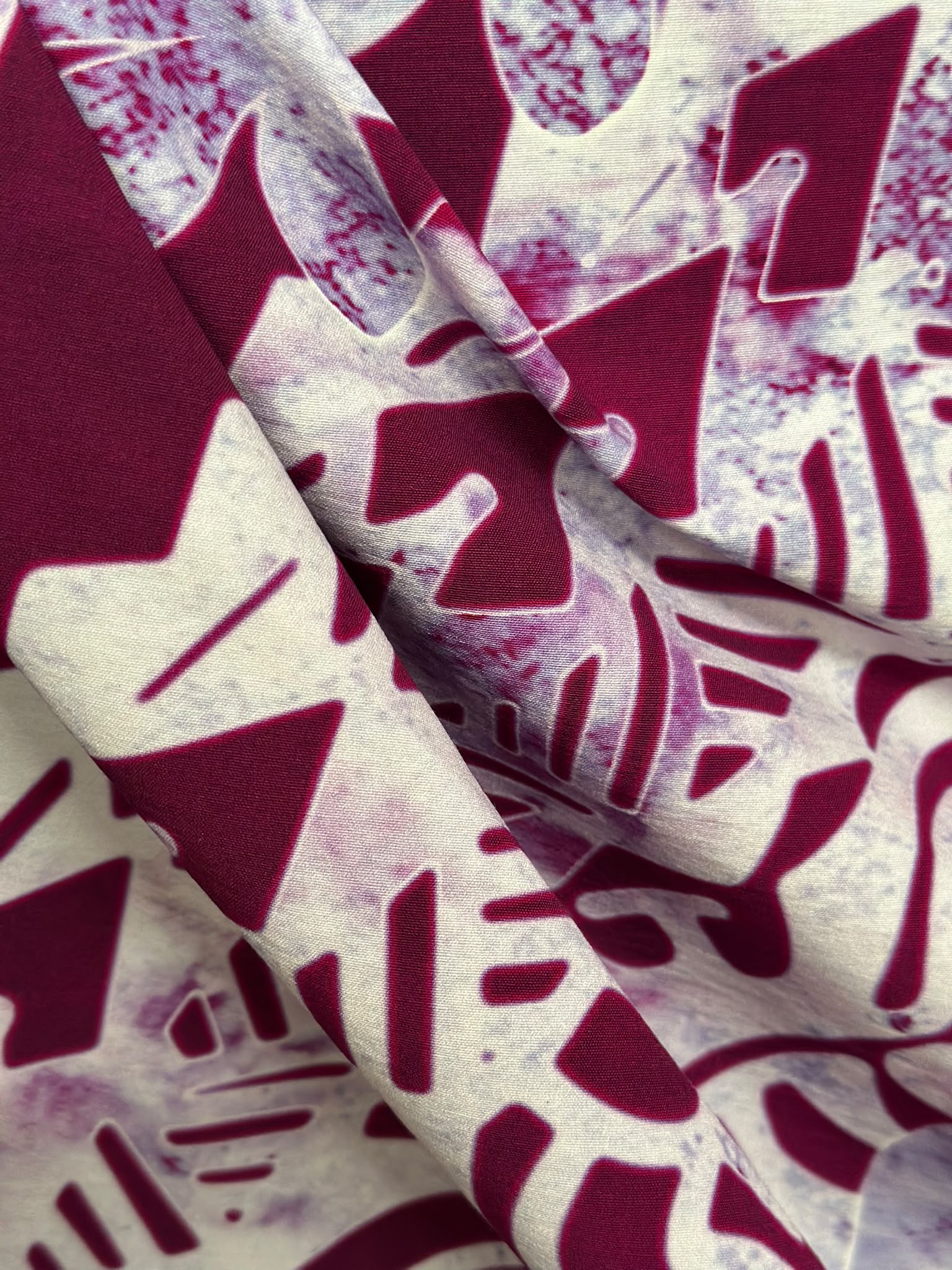 Nylon Stretch Printed Bengaline Fabric 58" (M381D2)