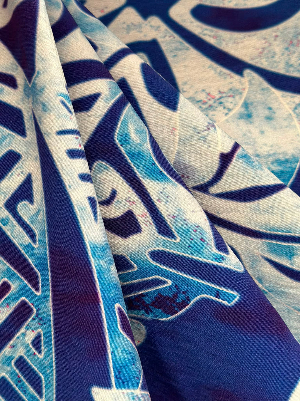 Nylon Stretch Printed Bengaline Fabric 58" (M381D2)