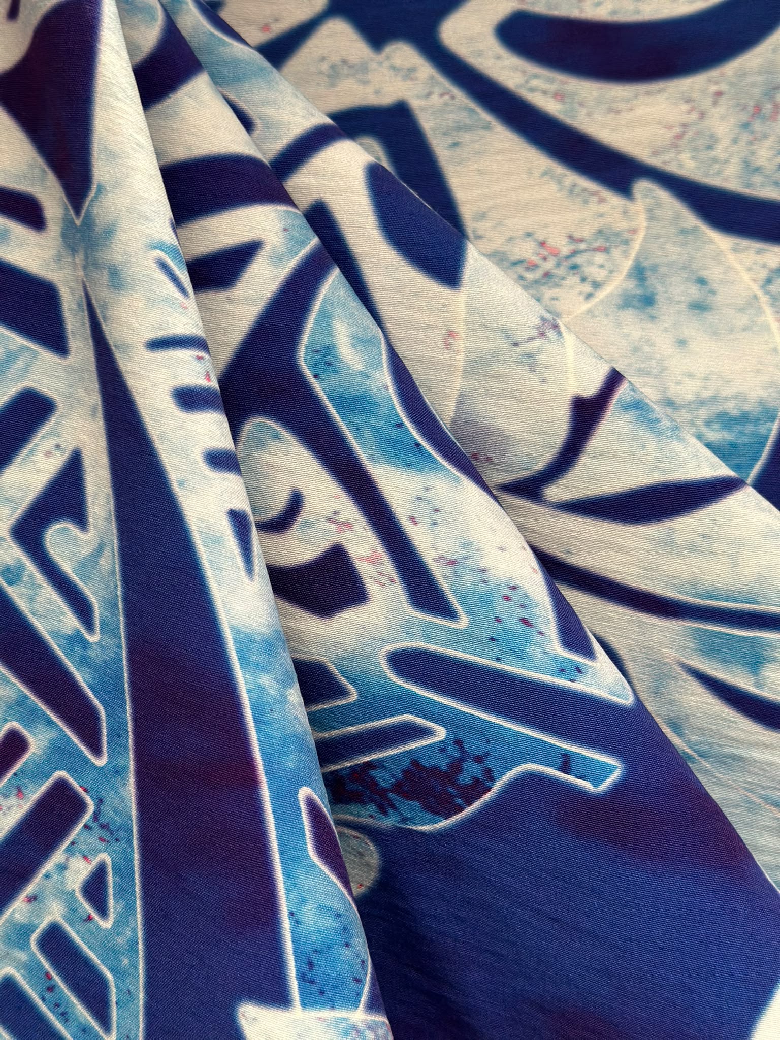 Nylon Stretch Printed Bengaline Fabric 58" (M381D2)