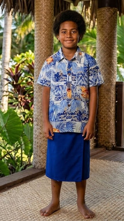 Cotton Printed Kids S/S Shirt (161738)