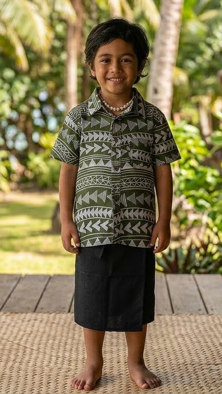 COTTON PRINTED KIDS S/S SHIRTS (161728GR)