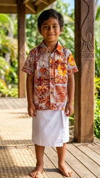 Cotton Printed Kids S/S Shirt (161738)