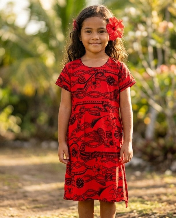 GIRLS G20 DRESS (G20BSX007) Composition: RED, 100% cotton Price: 39.95 AUD