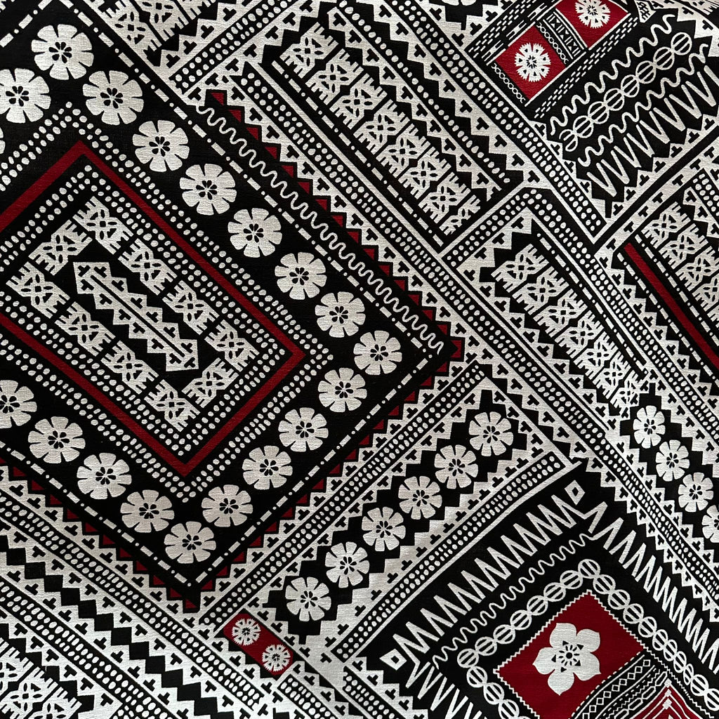 Cotton Printed Dobby Tapa CDF161693