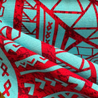 Cotton Printed Dobby Tapa CDF162204