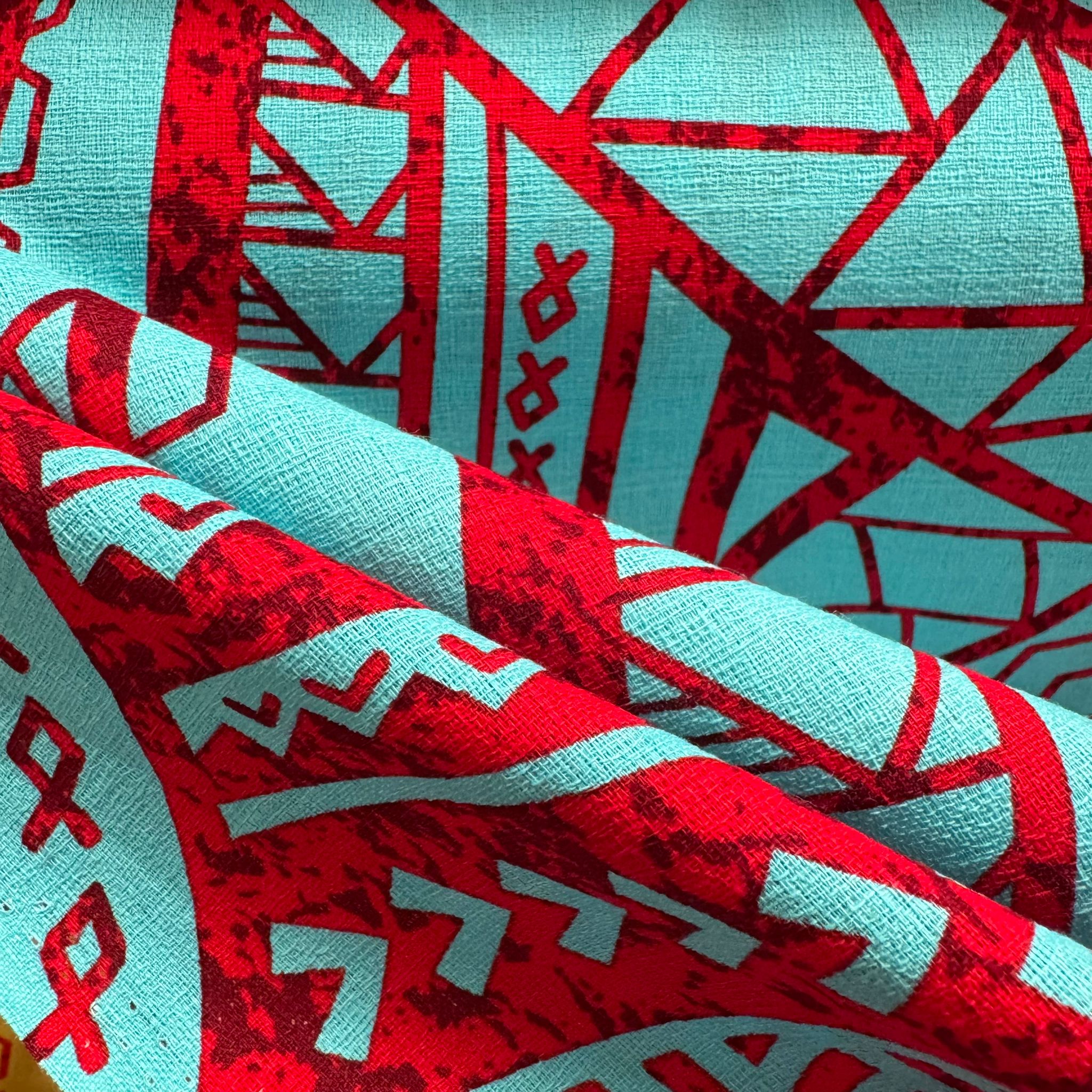 Cotton Printed Dobby Tapa CDF162204