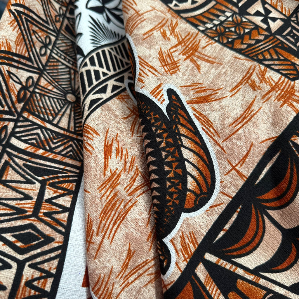 Cotton Printed Dobby Tapa Tonga (CDF161225)