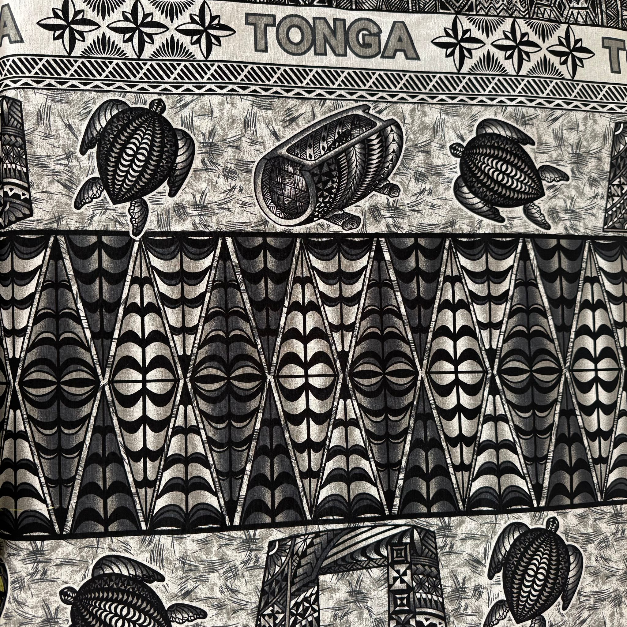 Cotton Printed Dobby Tapa Tonga (CDF161225)