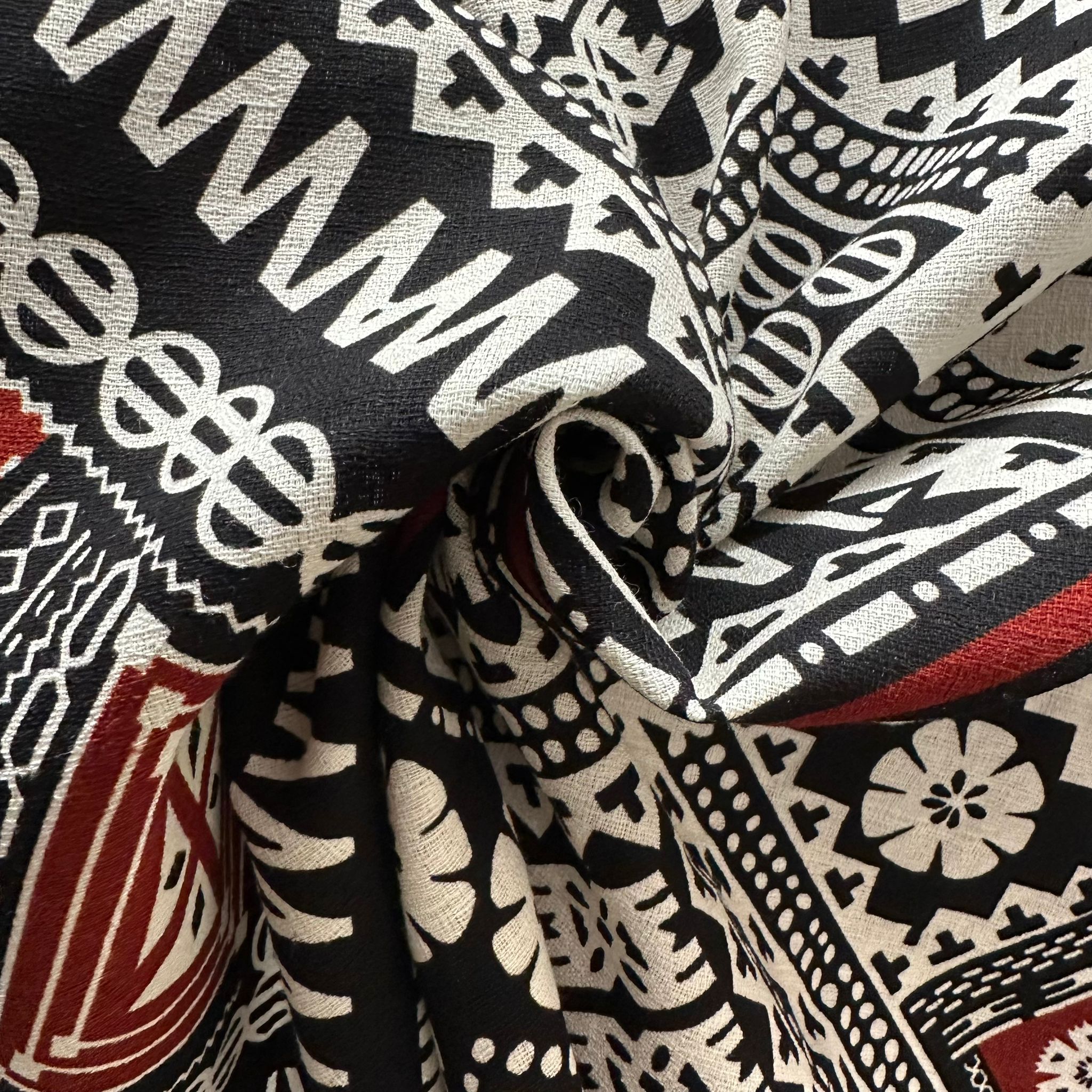 Cotton Printed Dobby Tapa CDF161693