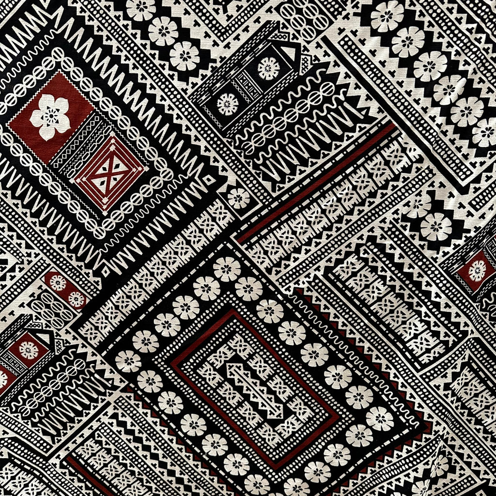 Cotton Printed Dobby Tapa CDF161693