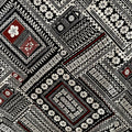 Cotton Printed Dobby Tapa CDF161693