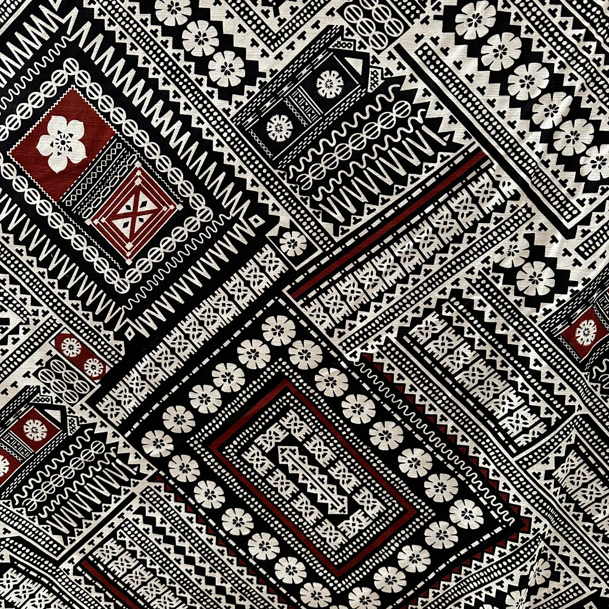 Cotton Printed Dobby Tapa CDF161693