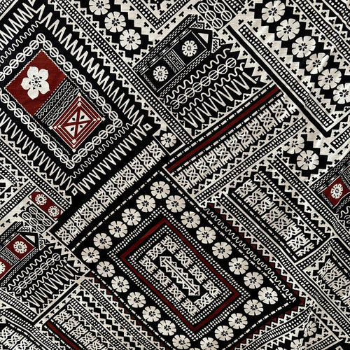 Cotton Printed Dobby Tapa CDF161693