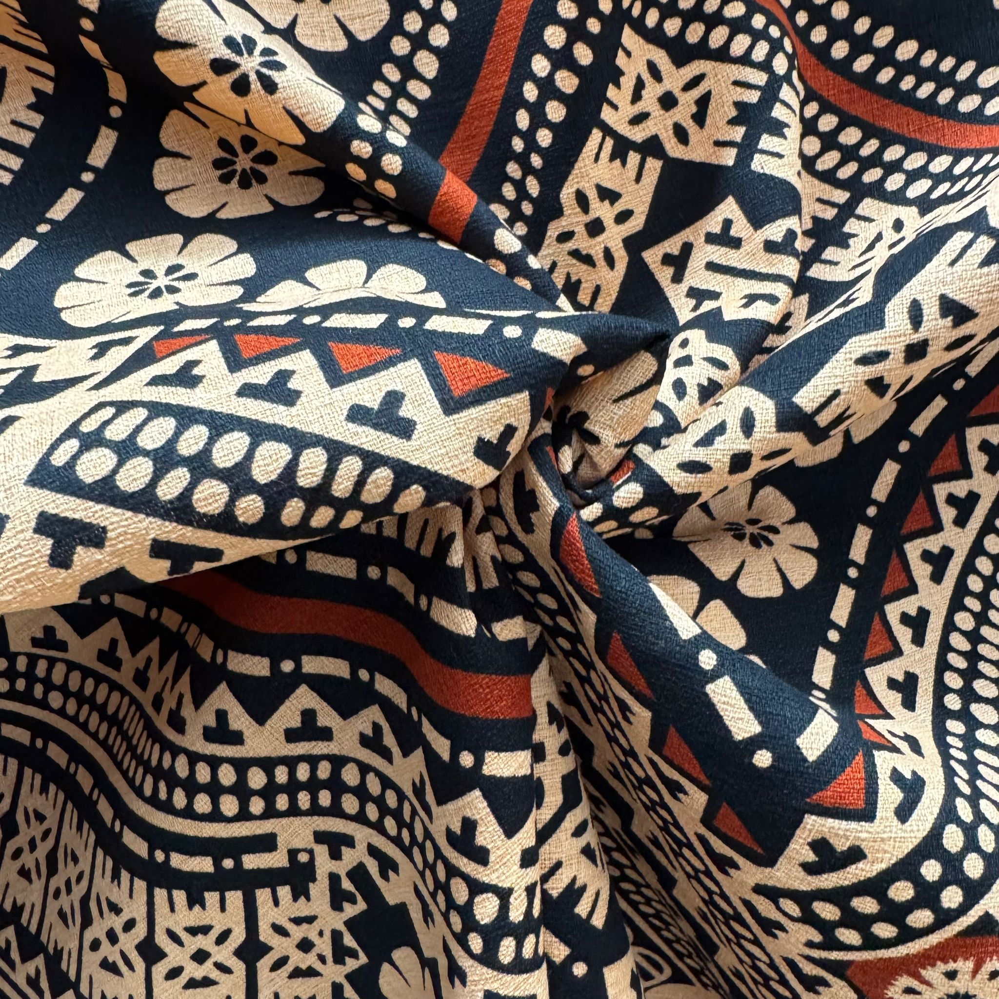 Cotton Printed Dobby Tapa CDF161693