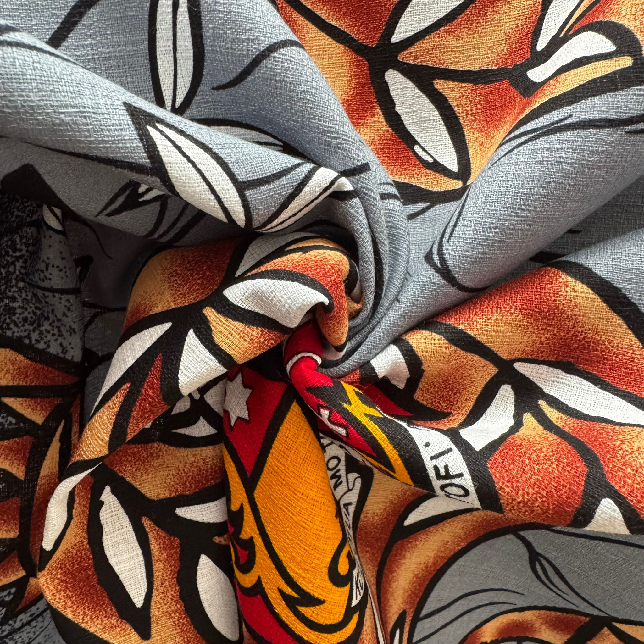 Cotton Printed Dobby Tapa Tonga (CDF161227)