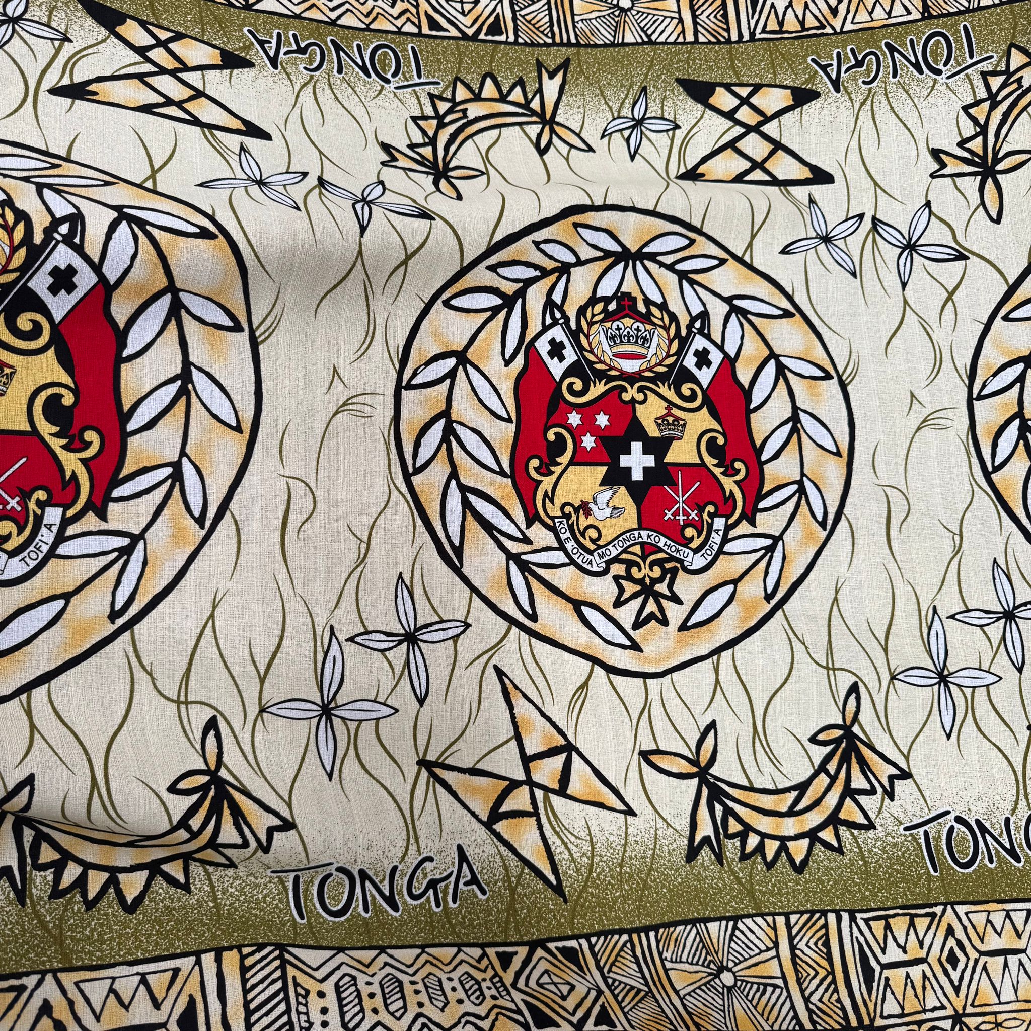 Cotton Printed Dobby Tapa Tonga (CDF161227)