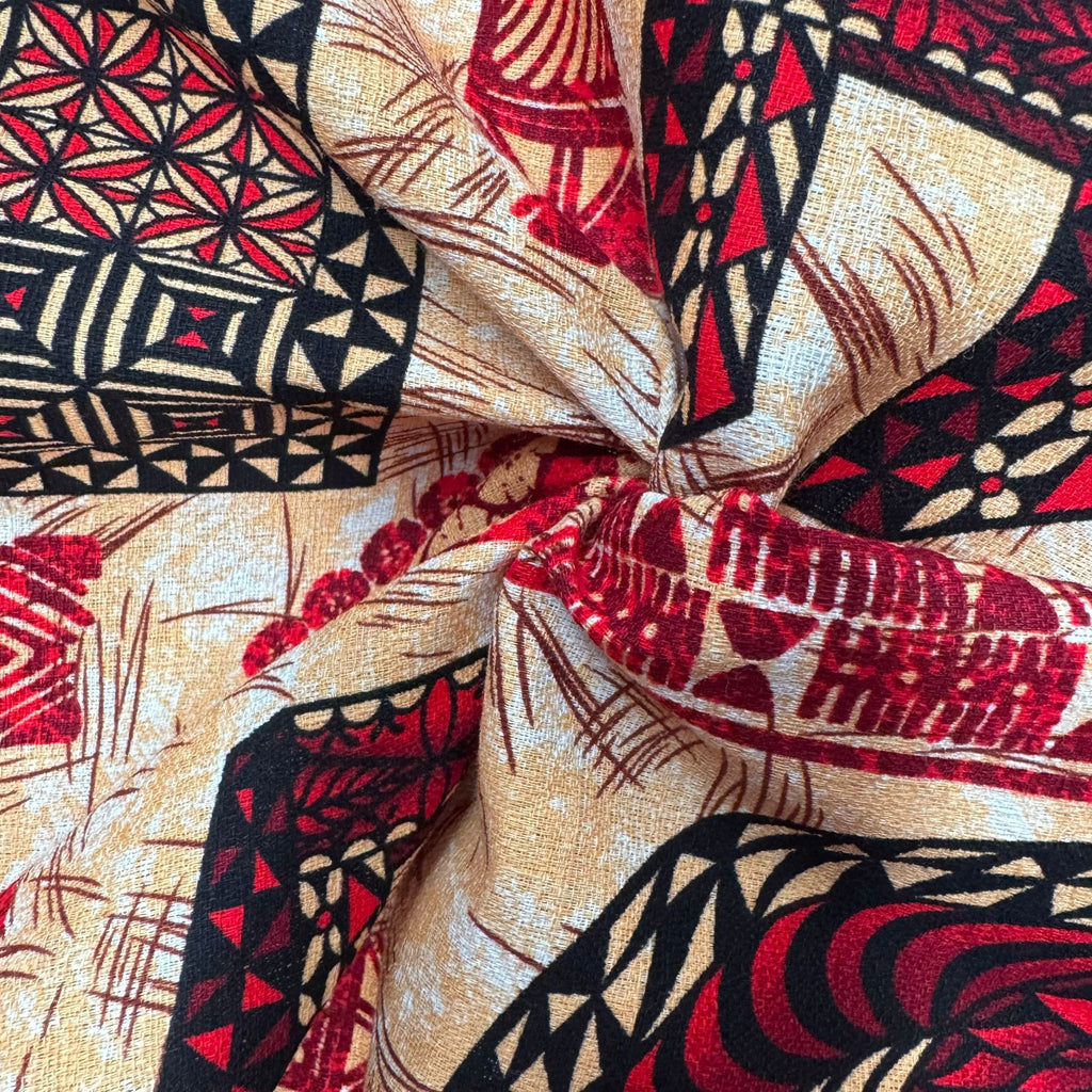 Cotton Printed Dobby Tapa Tonga (CDF161226)
