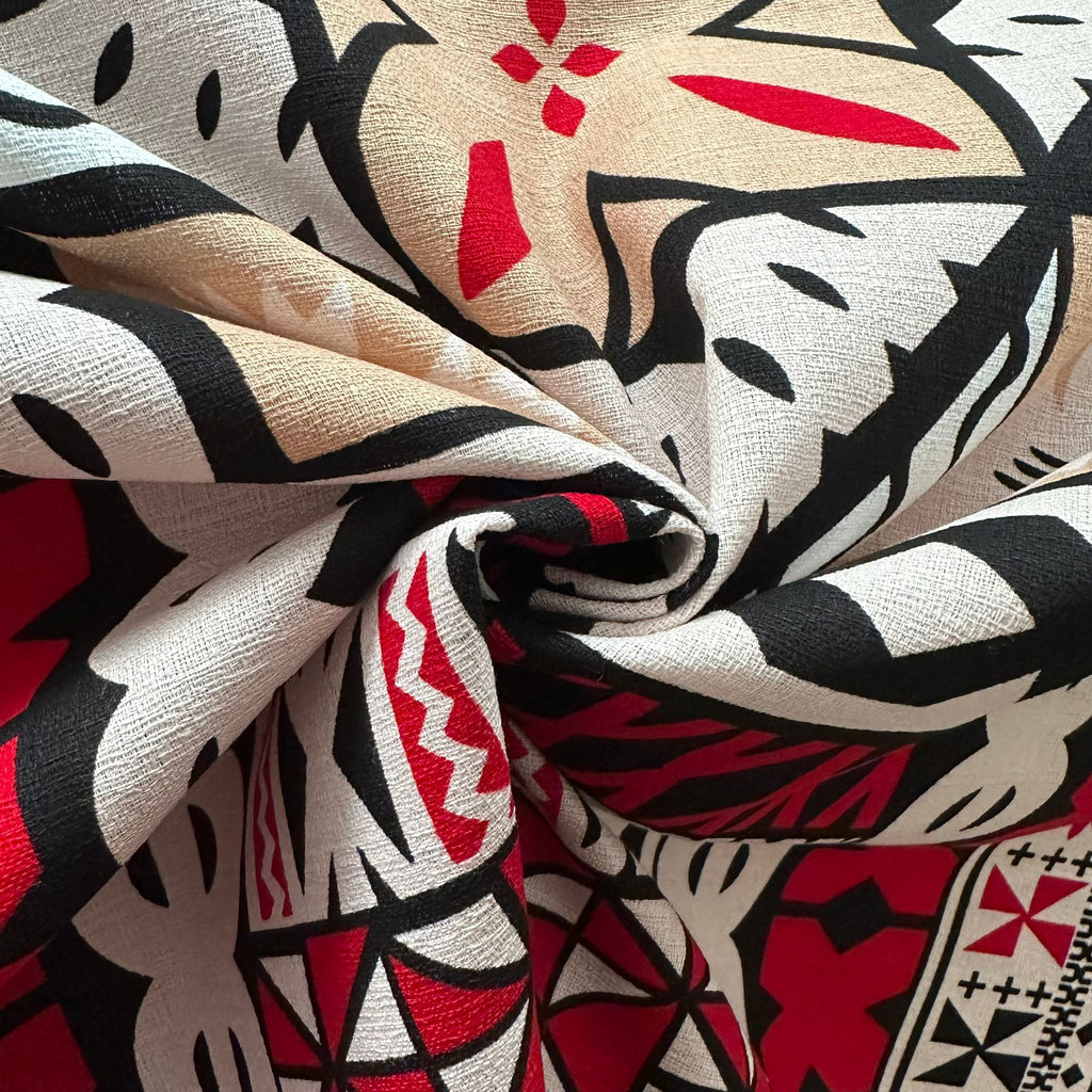 Cotton Printed Dobby Tapa ( CDF161695)