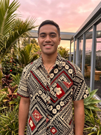 Mens Dobby Cotton Polynesian Print Short Sleeve Shirt — Pacific Island Bula Shirt