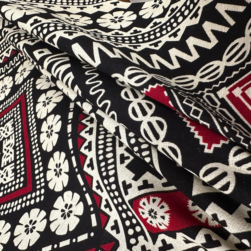 Cotton Printed Dobby Tapa CDF161693