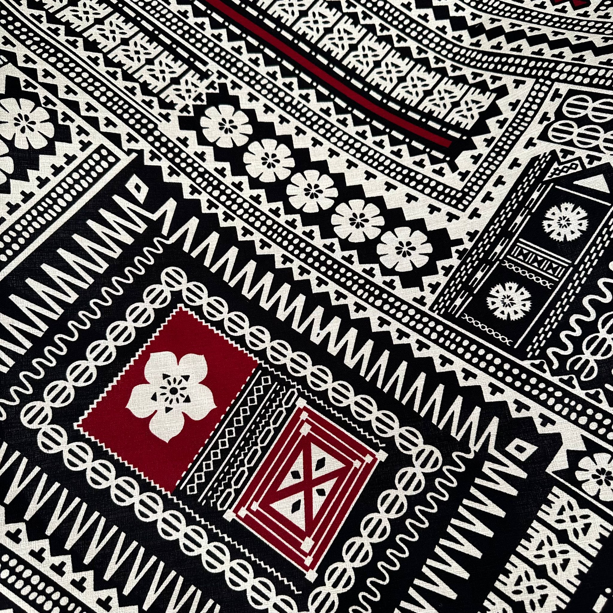 Cotton Printed Dobby Tapa CDF161693