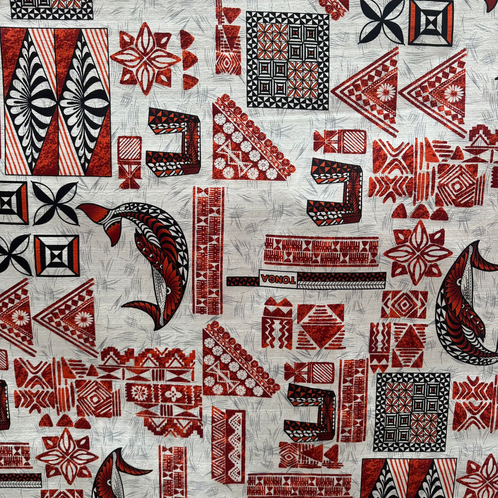 Cotton Printed Dobby Tapa Tonga (CDF161226)