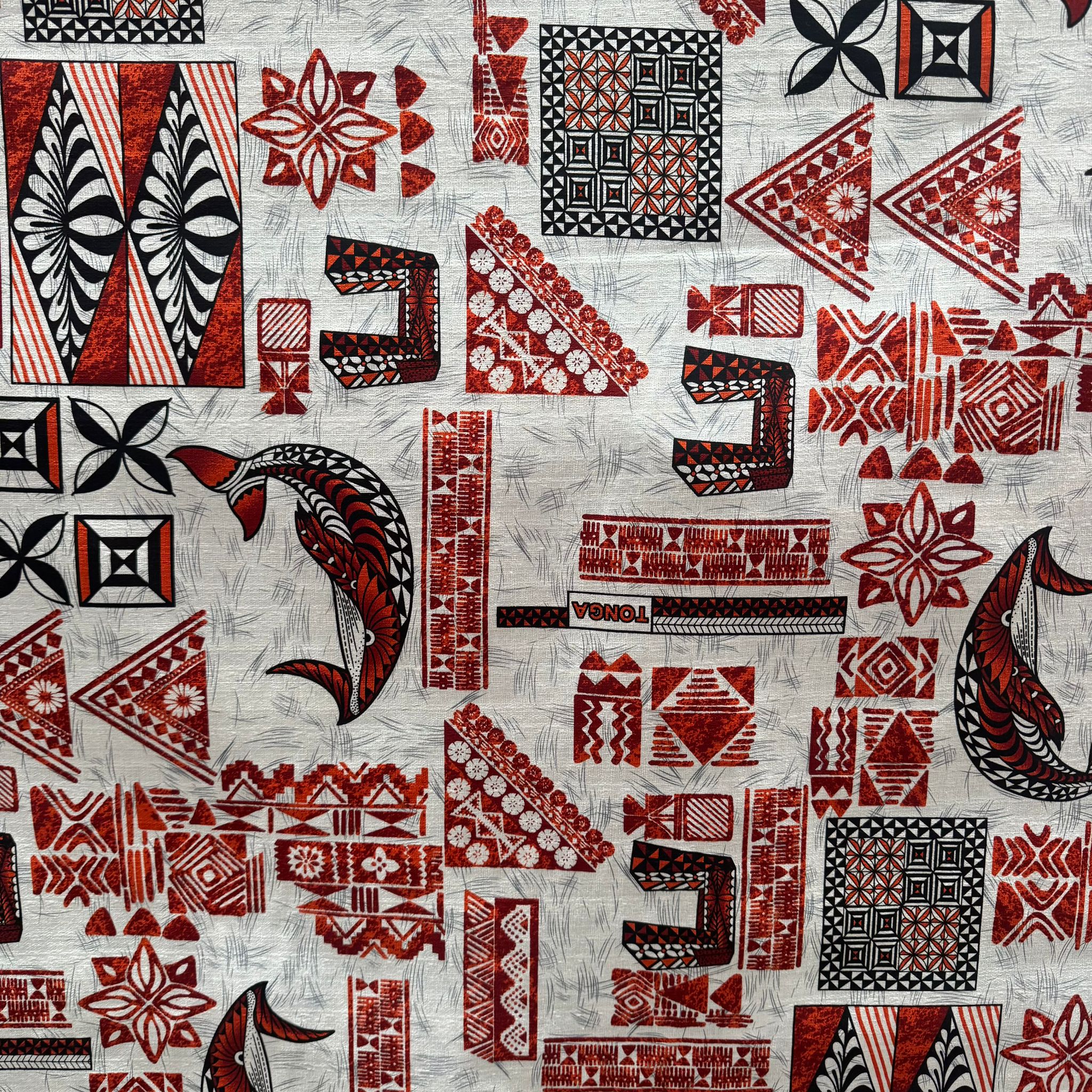 Cotton Printed Dobby Tapa Tonga (CDF161226)