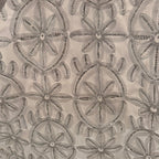 Poly White Satin with Tape Embroidery & Spangle [EMBM66D-WHT]