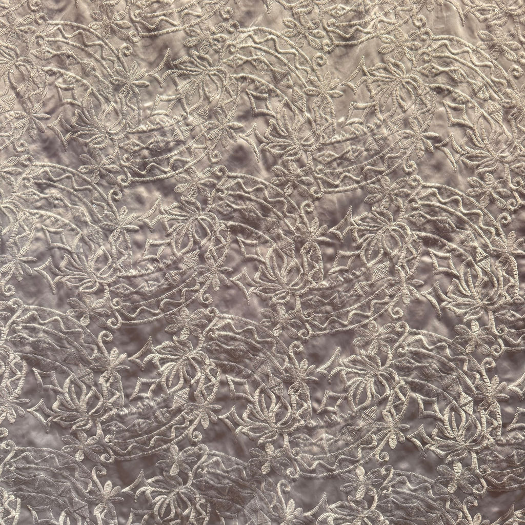 Poly Satin Spangle Embroidery [EMBM208WHTD]