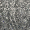 Poly White Satin with Tape Embroidery & Spangle [EMBM66D-WHT]