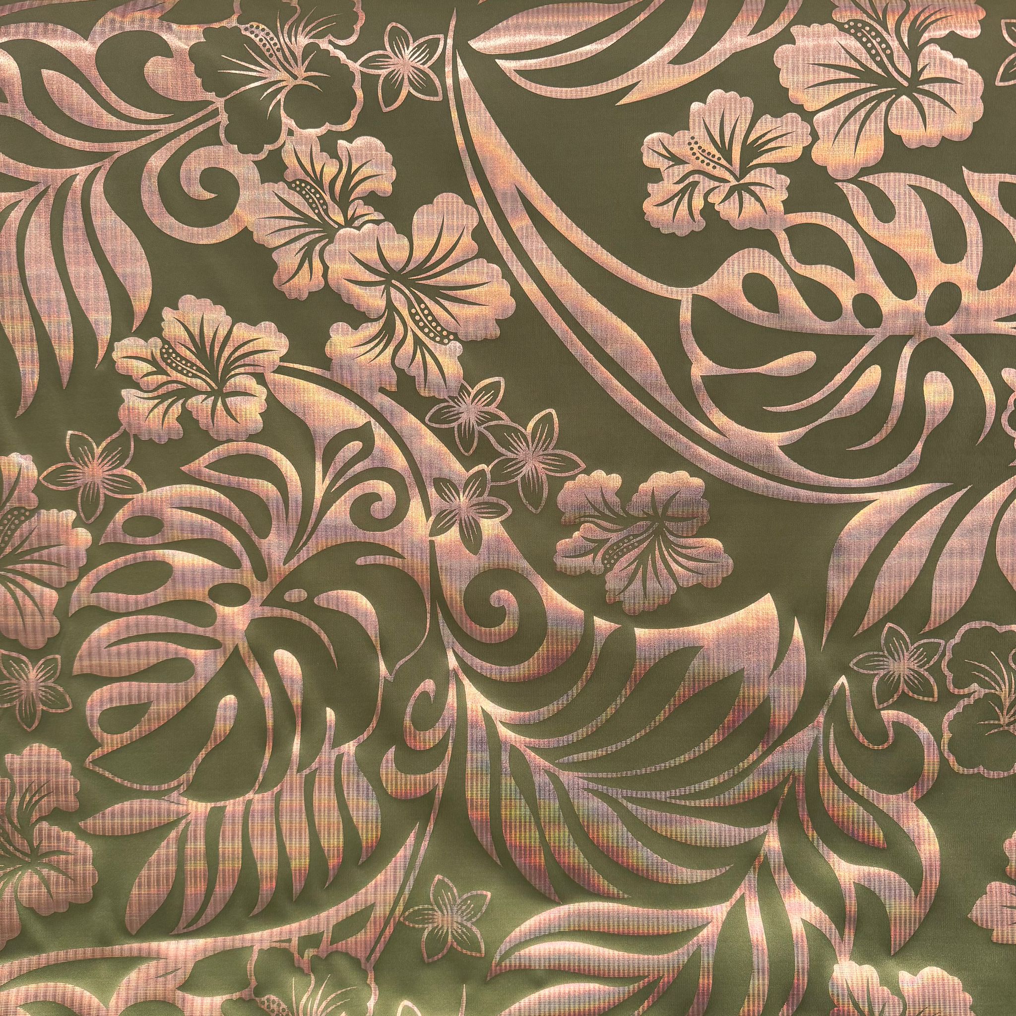 POLY PRINTED FOLIAGE FABRIC – MECHANICAL STRETCH (KMFM287D1)