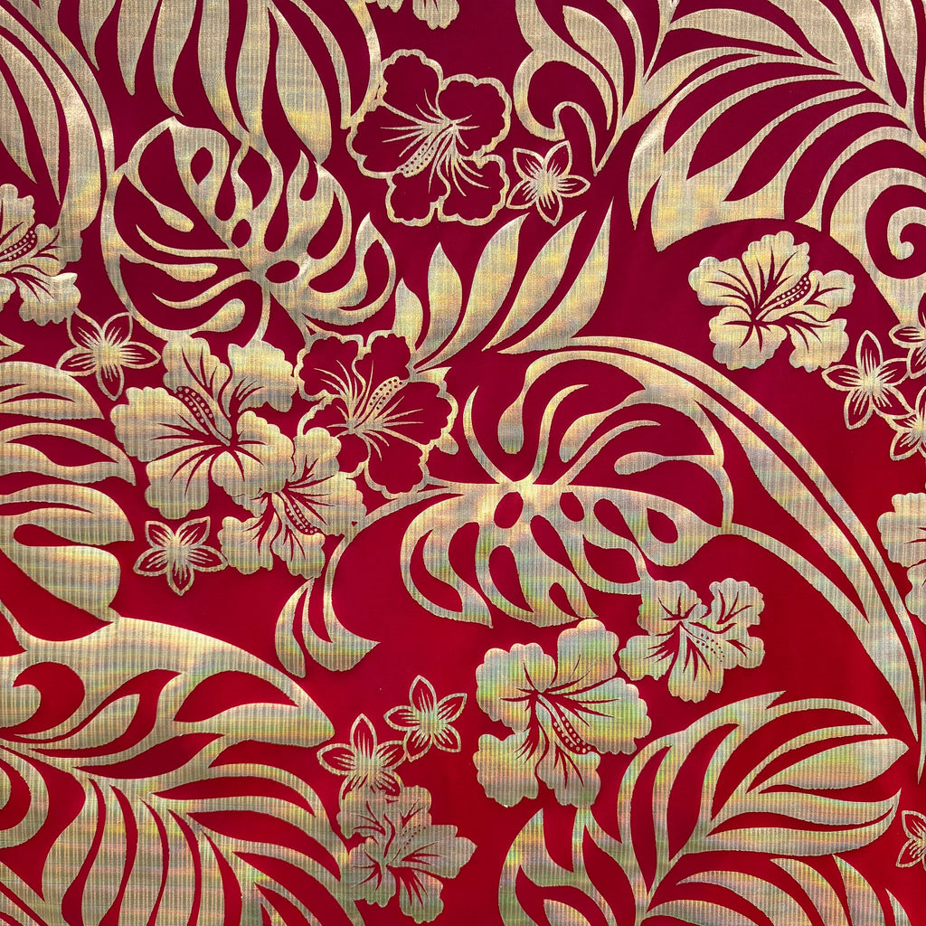 POLY PRINTED FOLIAGE FABRIC – MECHANICAL STRETCH (KMFM287D1)