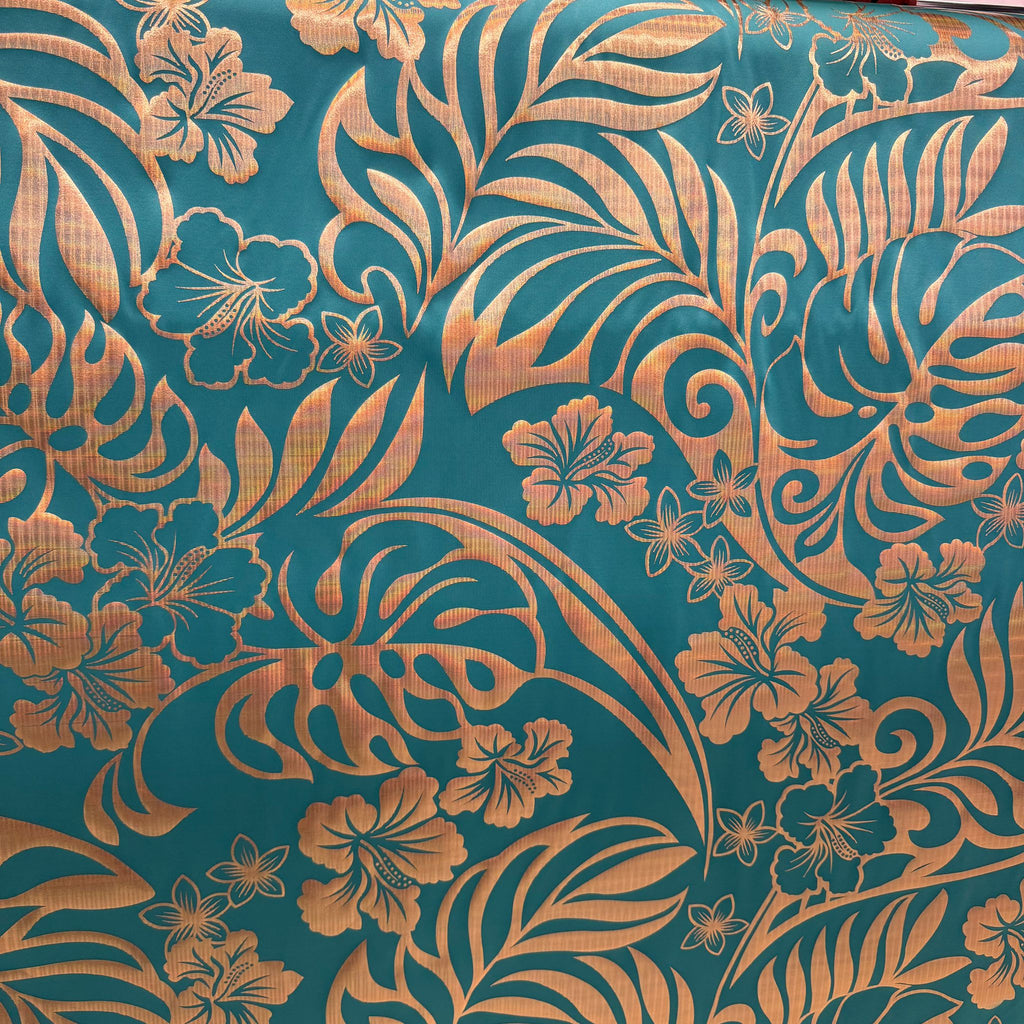 POLY PRINTED FOLIAGE FABRIC – MECHANICAL STRETCH (KMFM287D1)