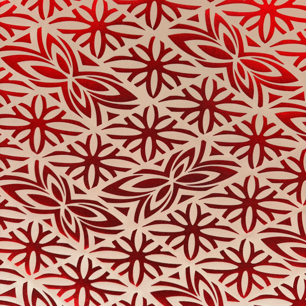 POLY PRINTED FOLIAGE FABRIC- MECHANICAL STRETCH  (KFMD3394D2)