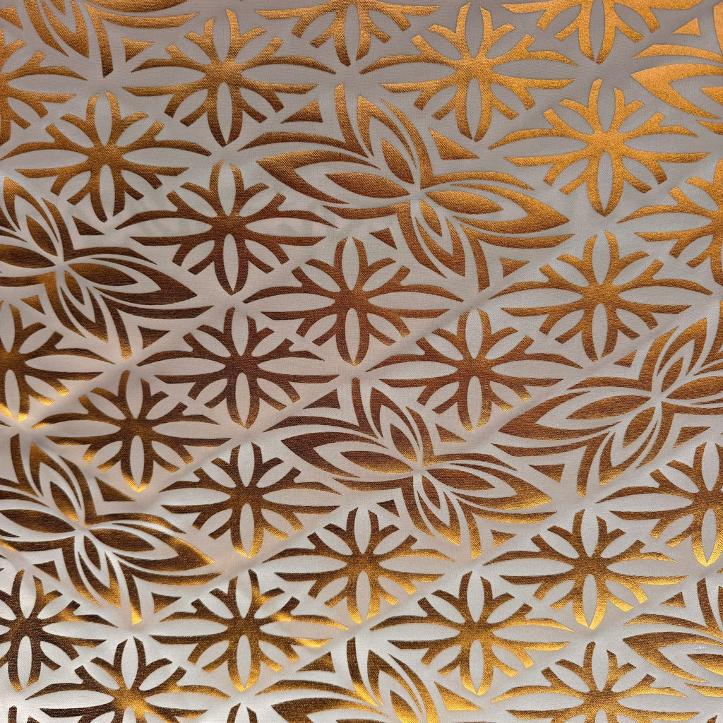 POLY PRINTED FOLIAGE FABRIC- MECHANICAL STRETCH  (KFMD3394D2)