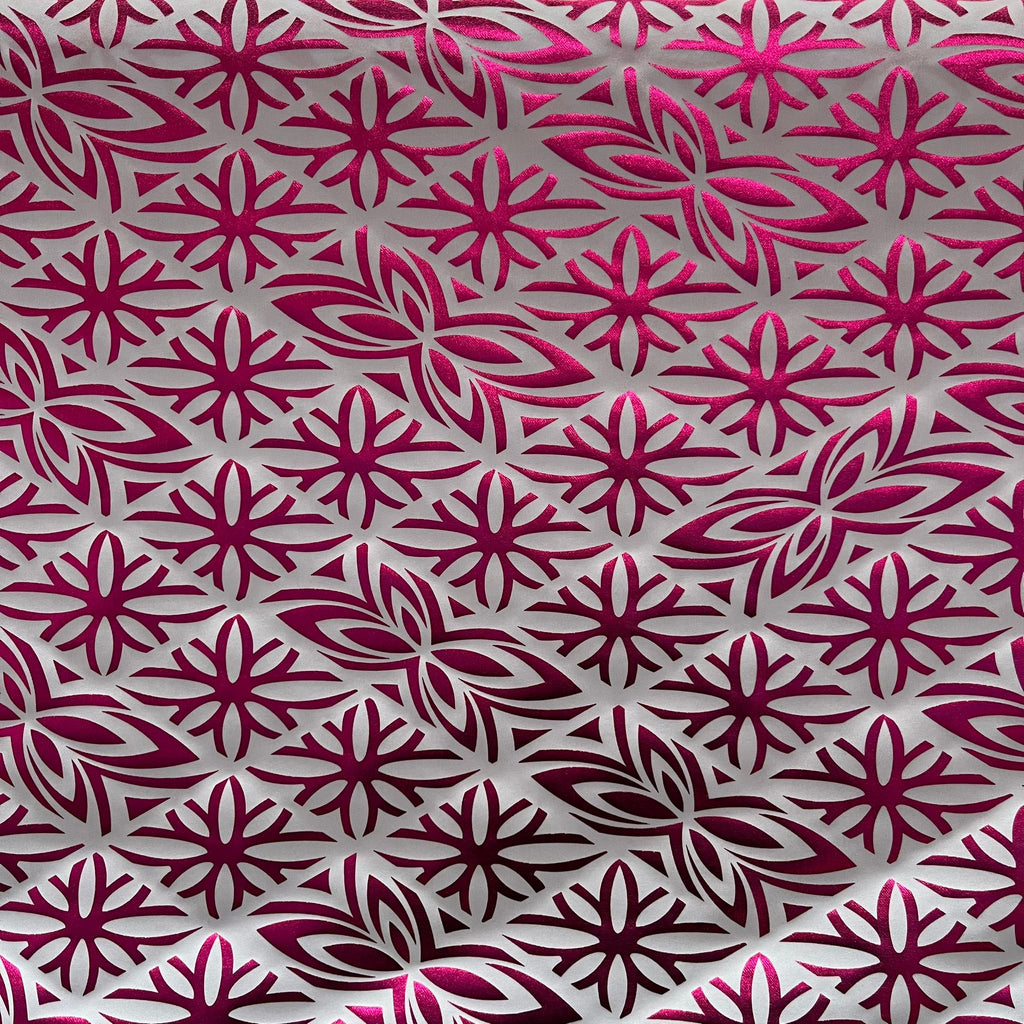 POLY PRINTED FOLIAGE FABRIC- MECHANICAL STRETCH  (KFMD3394D2)