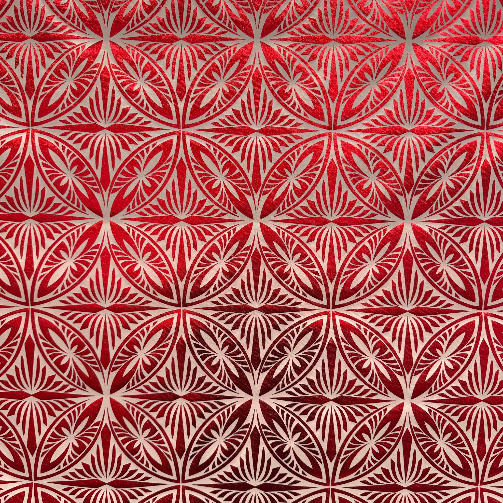 POLY PRINTED FOLIAGE FABRIC - MECHANICAL STRETCH  (KFMD3394D1)