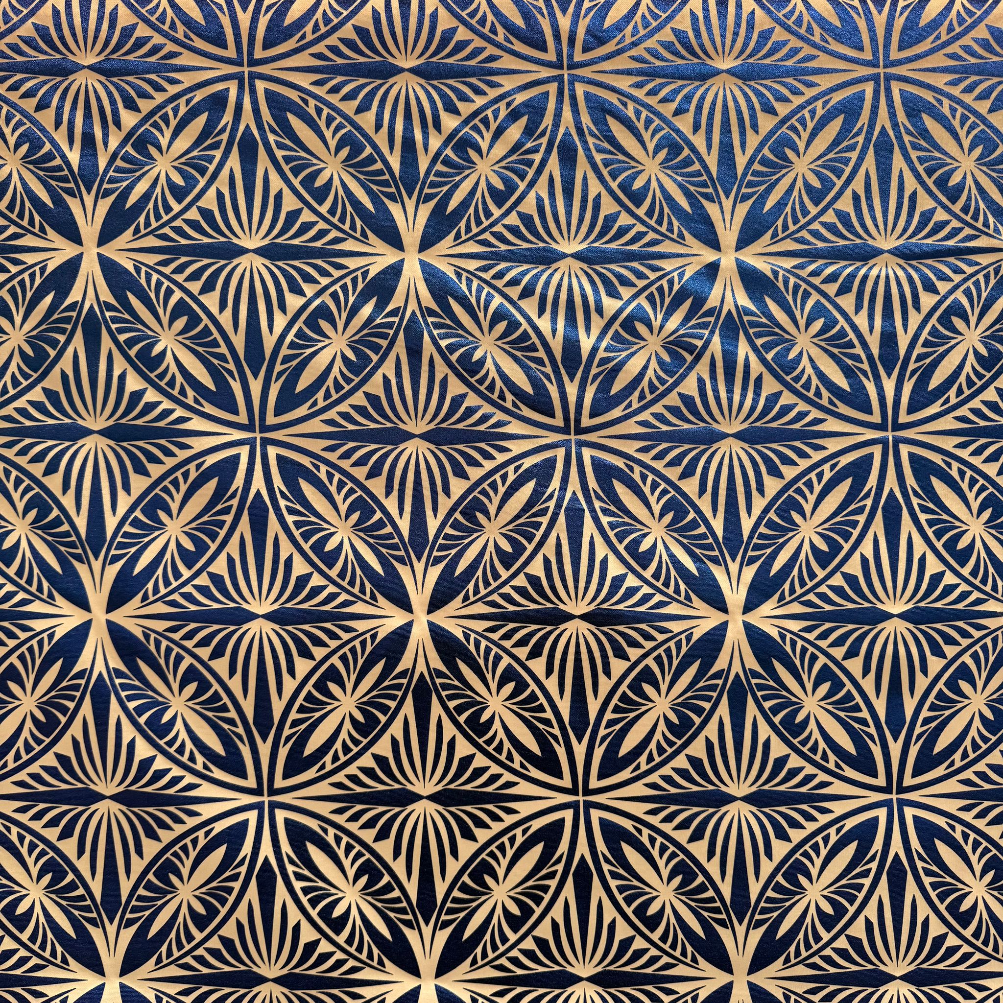 POLY PRINTED FOLIAGE FABRIC - MECHANICAL STRETCH  (KFMD3394D1)